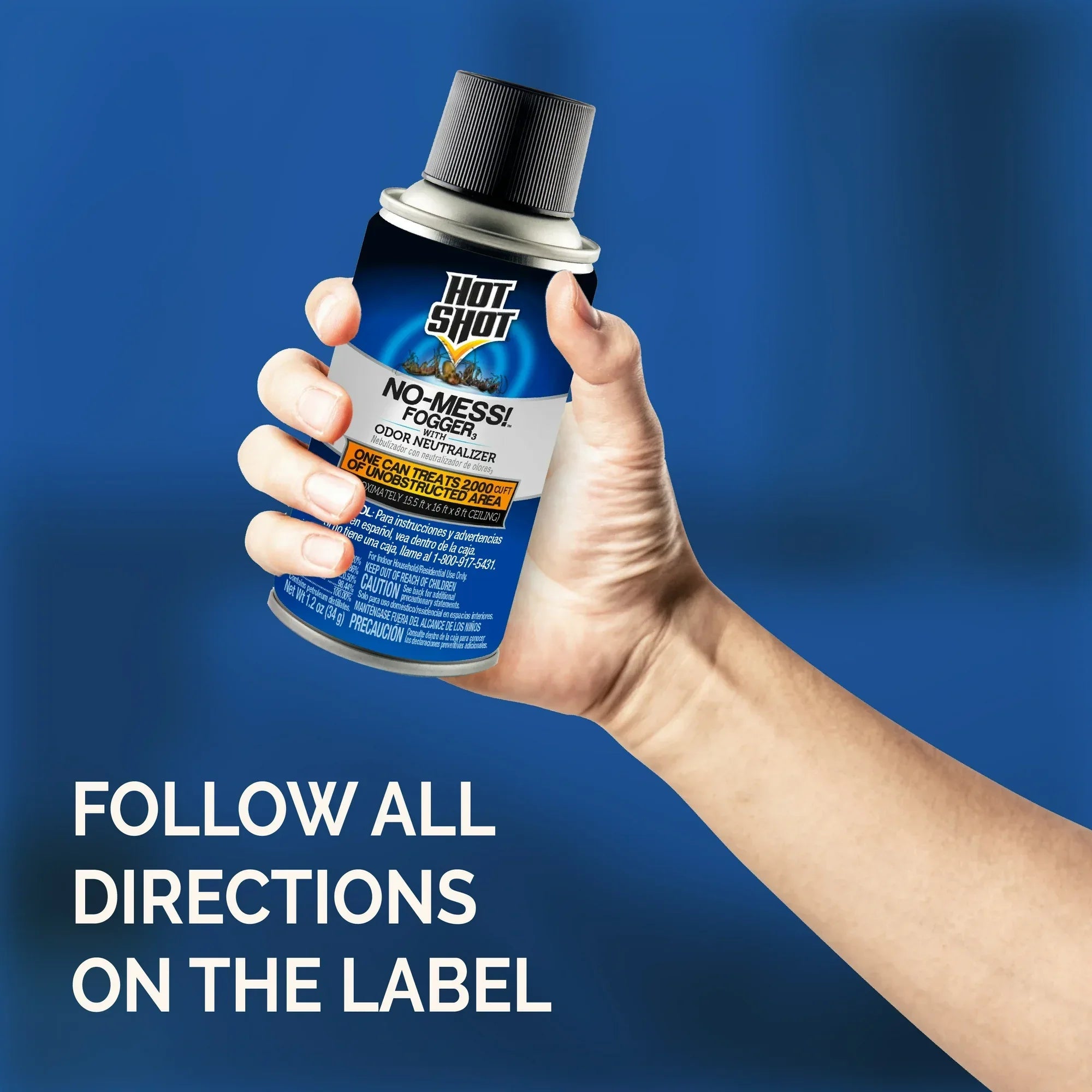 Wholesale Price with free shipping across the USA for Hot Shot No Mess! Fogger with Odor Neutralizer, Kills Carpenter Ants, Spiders, Fleas and More, 3 Count - Manji Distributors