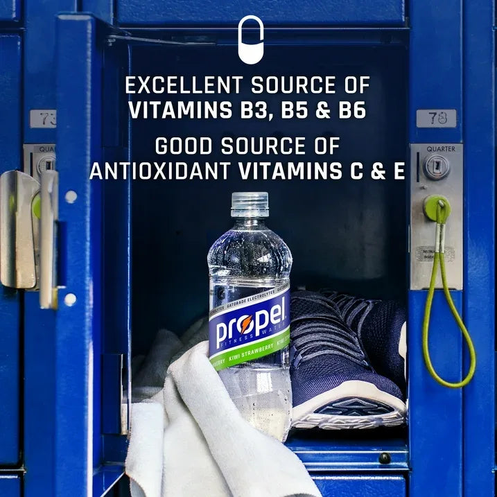 Wholesale Price with free shipping across the USA for Propel Electrolyte Enhanced Water Sports Drink, Passion Fruit Guava Flavored Water, Zero Calorie & Zero Sugar Hydration with Electrolytes, Vitamins C & E, 16.9 fl oz Water Bottles (12 Pack) - Manji Distributors