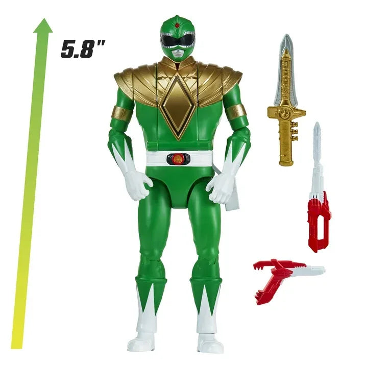 Wholesale Price with free shipping across the USA for Mighty Morphin Power Rangers: Re-Ignition - Auto-Morphin Green Ranger Action Figure by Playmates Toys - Manji Distributors