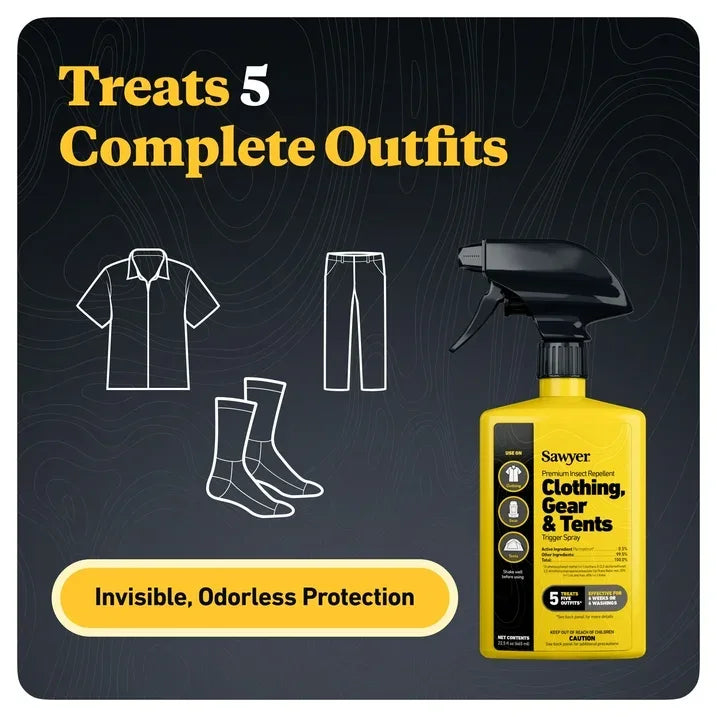 Wholesale Price with free shipping across the USA for (2 pack) Sawyer Products SP656 Premium Permethrin Clothing and Gear Insect Repellent Trigger Spray, 22.5-Oz - Manji Distributors