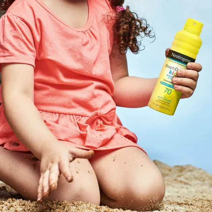Wholesale Price with free shipping across the USA for Neutrogena Beach Defense Kids Sunscreen Spray, SPF 70, 6.5 fl oz - Manji Distributors