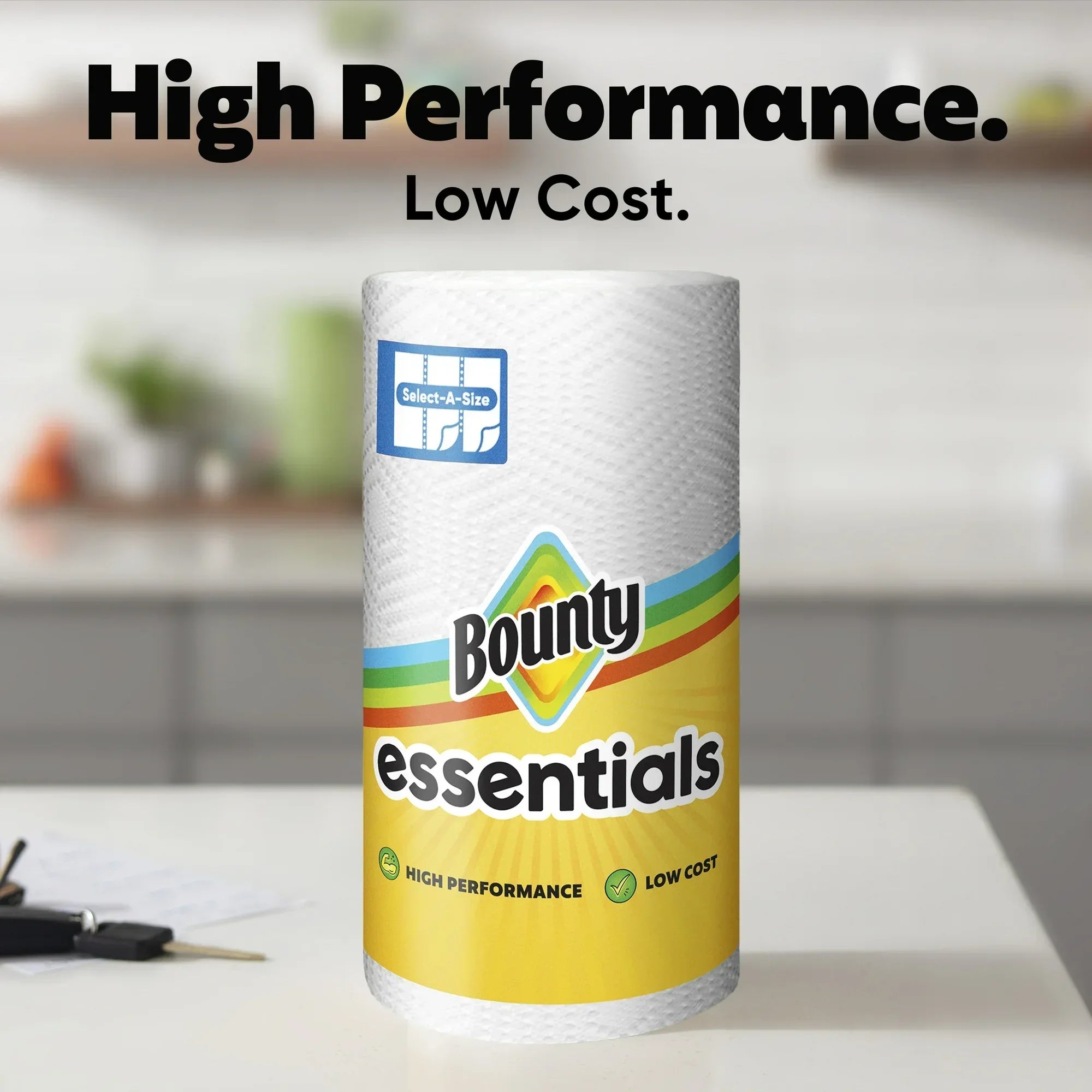 Wholesale Price with free shipping across the USA for Bounty Essentials Select-A-Size Paper Towels, 2 Triple Rolls, White, 162 Sheets Per Roll - Manji Distributors