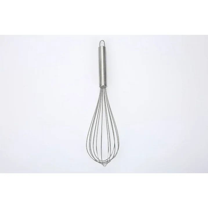 Wholesale Price with free shipping across the USA for (12 pack) Mainstays 12-inch Stainless Steel Whisk with Loop for Hanging, Silver - Manji Distributors