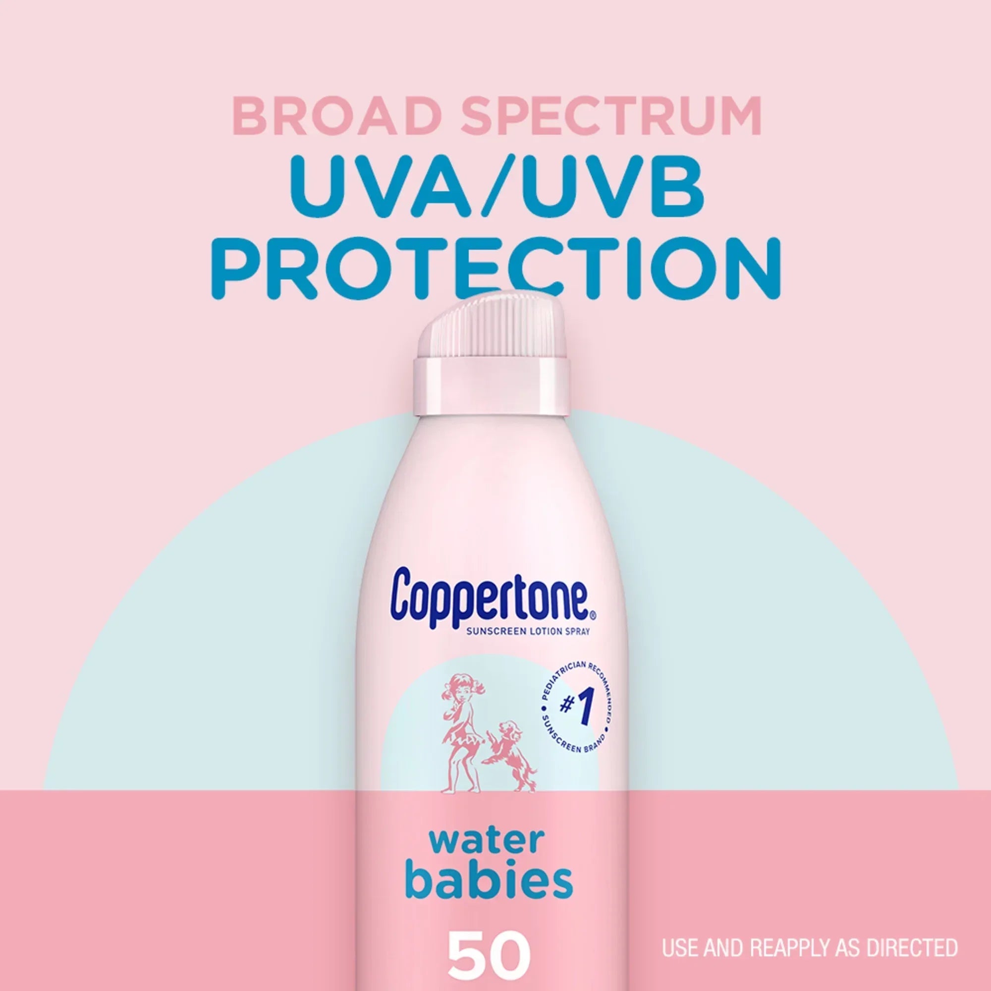 Wholesale Price with free shipping across the USA for Coppertone WaterBabies Sunscreen Spray, SPF 50 Baby Sunscreen, 6 oz - Manji Distributors