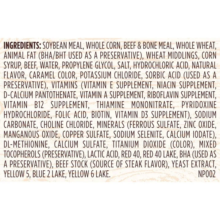 Wholesale Price with free shipping across the USA for Kibbles 'n Bits Triple Steak Flavor Dry High Protein Dog Food 40 lb Bag - Manji Distributors