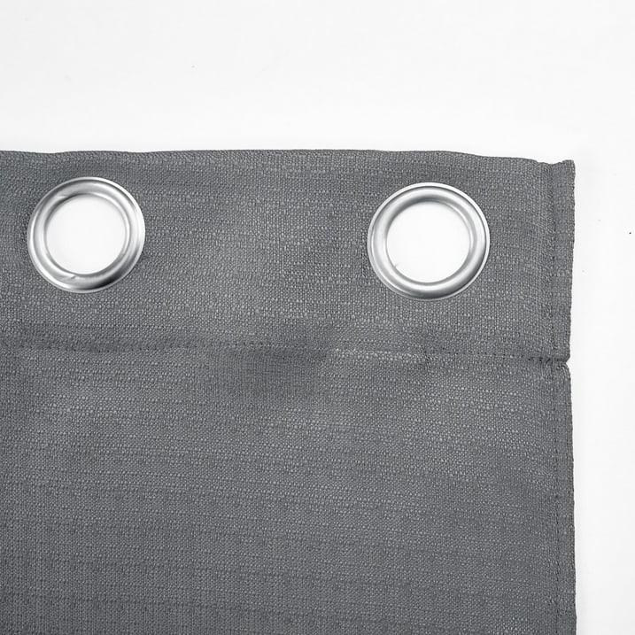 Wholesale Price with free shipping across the USA for (2 pack) Mainstays Kingswood Solid and Printed Sheer Grommet Curtain Panel Set, 4 Piece, Gray Flannel, 27.5