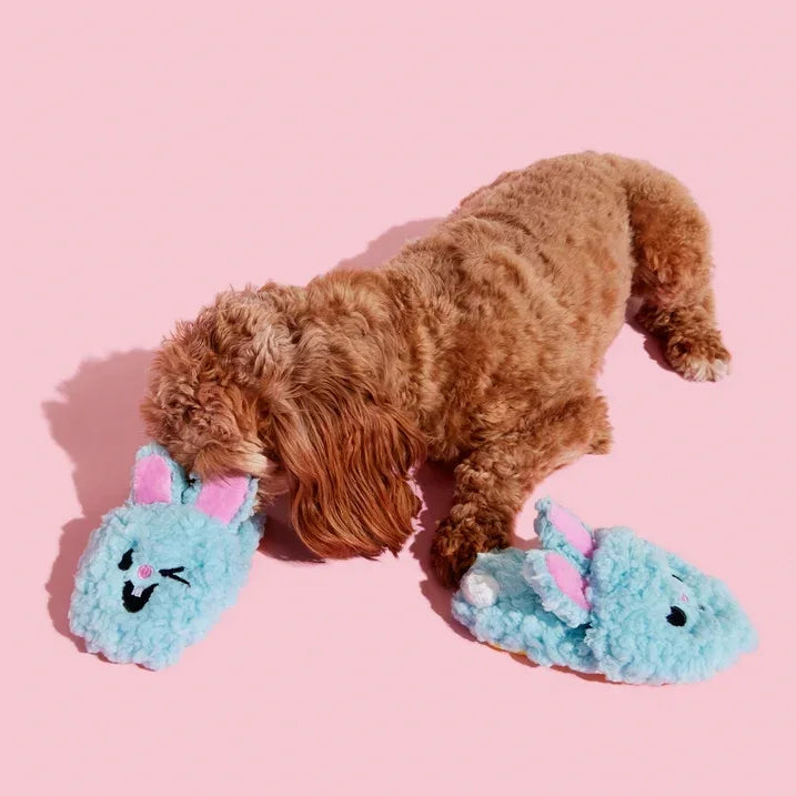 Wholesale Price with free shipping across the USA for BARK Yippy & Skippy Slippies Plush Dog Toys with Squeakers and Crazy Crinkle, for XS to Small Dogs - Manji Distributors