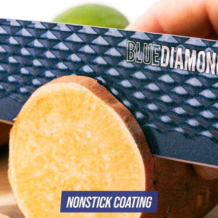 Wholesale Price with free shipping across the USA for Blue Diamond Sharp Stone Nonstick Knife Set, 3-piece - Manji Distributors