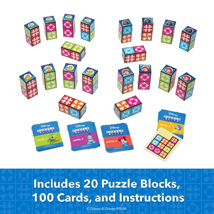 Wholesale Price with free shipping across the USA for Disney Puzzle Blitz Family Board Game, 2-4 Players, Children Ages 8+ (Walmart Exclusive) - Manji Distributors