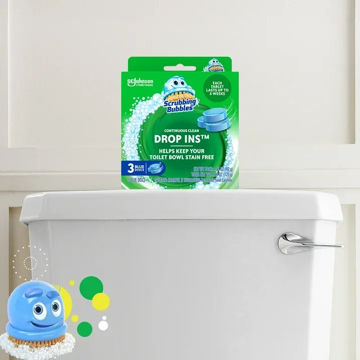 Wholesale Price with free shipping across the USA for (6 pack) Scrubbing Bubbles Toilet Tablets, Continuous Clean Toilet Drop Ins, 3 Count - Manji Distributors