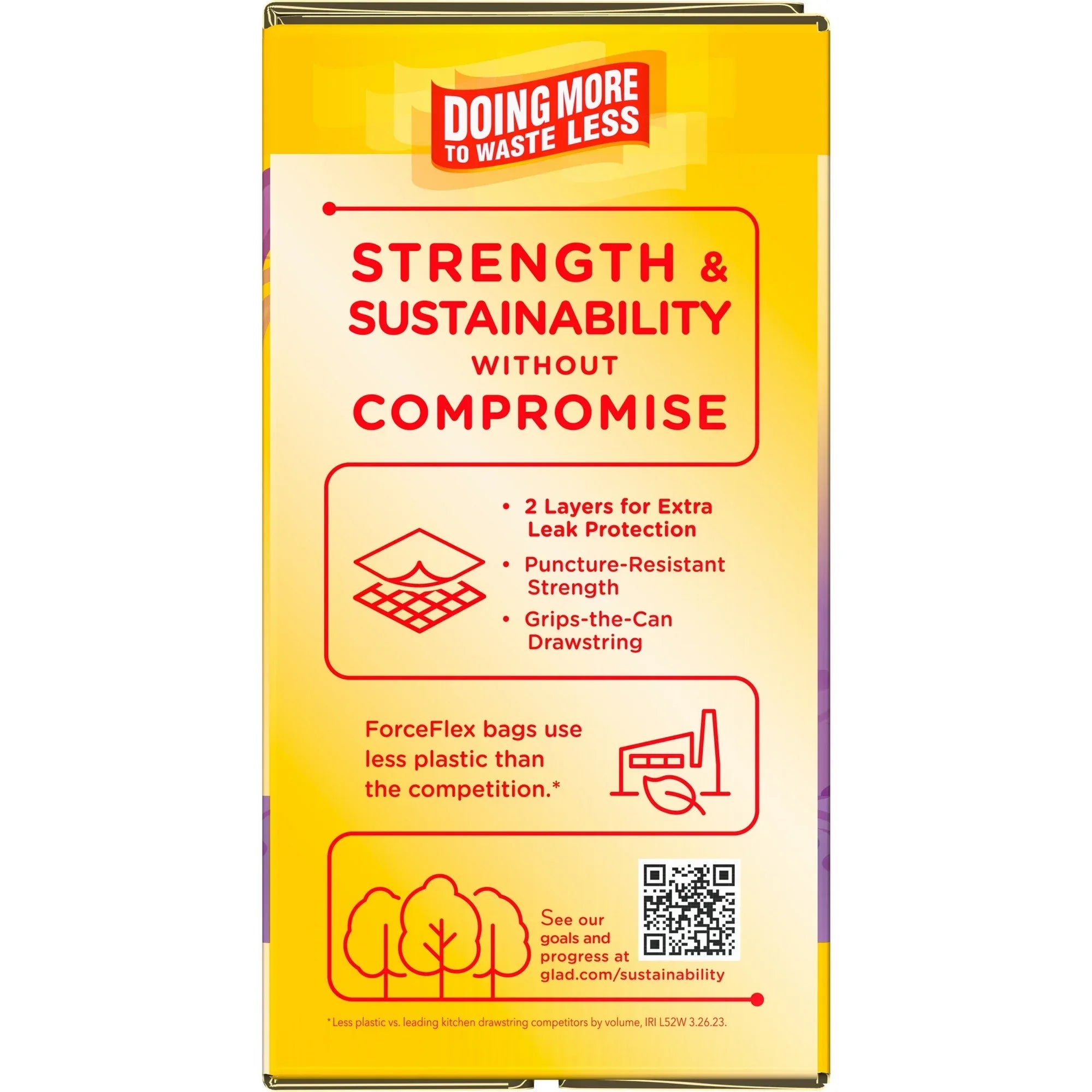 Wholesale Price with free shipping across the USA for Glad ForceFlex Tall Kitchen Drawstring Trash Bags, 13 Gallon, Gain Lavender with Febreze Freshness, 120 Count - Manji Distributors