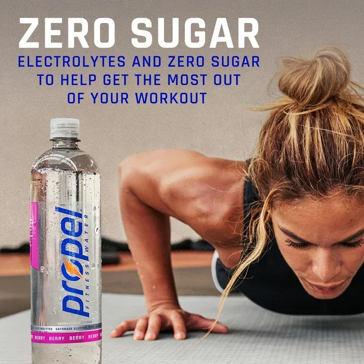Wholesale Price with free shipping across the USA for Propel Electrolyte Enhanced Water Sports Drink, Passion Fruit Guava Flavored Water, Zero Calorie & Zero Sugar Hydration with Electrolytes, Vitamins C & E, 16.9 fl oz Water Bottles (12 Pack) - Manji Distributors