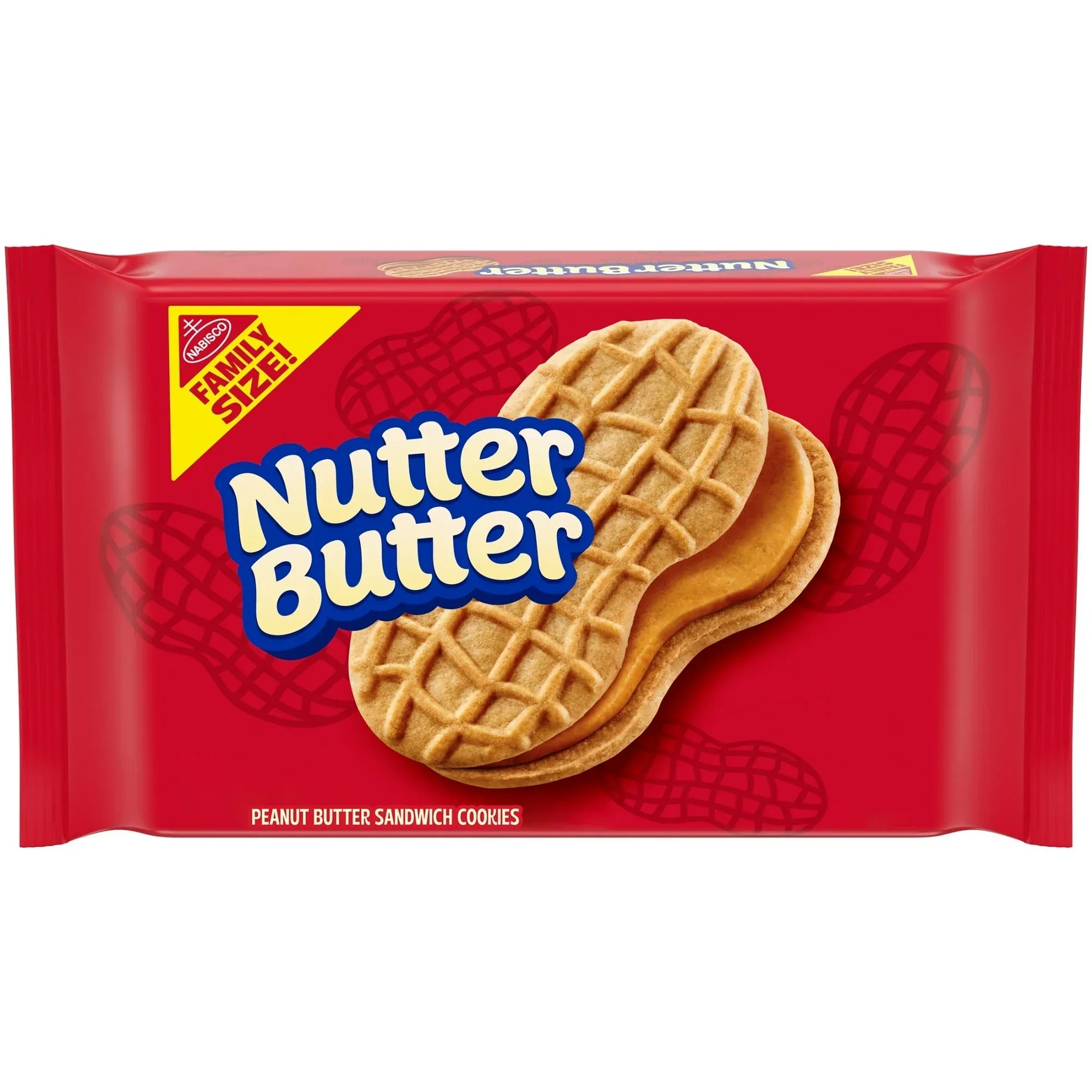 Wholesale Price with free shipping across the USA for (3 pack) NUTTER BUTTER Peanut Butter Sandwich Cookies, Family Size, 16 oz - Manji Distributors