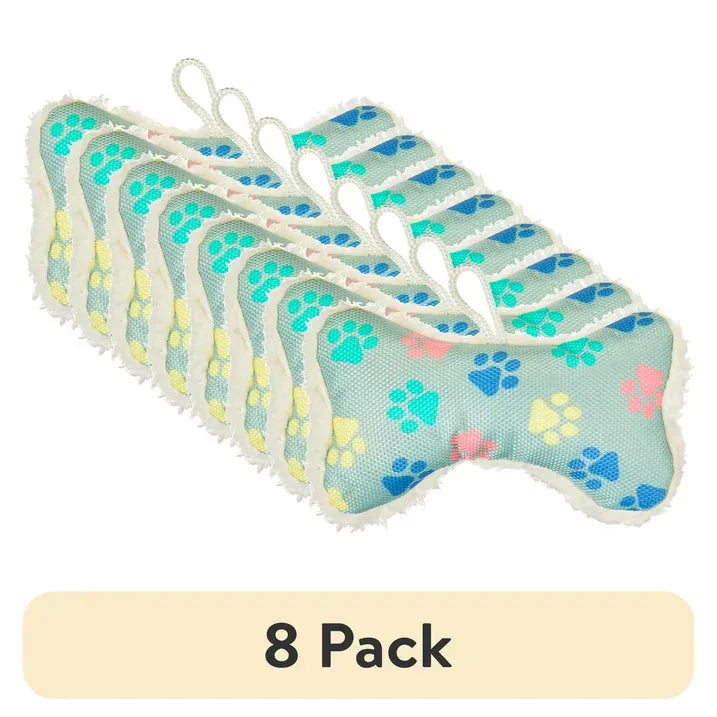 Wholesale Price with free shipping across the USA for (8 pack) Vibrant Life Cozy Buddy Squeaky Bone Dog Toy, Color May Vary, Chew Level 1 - Manji Distributors