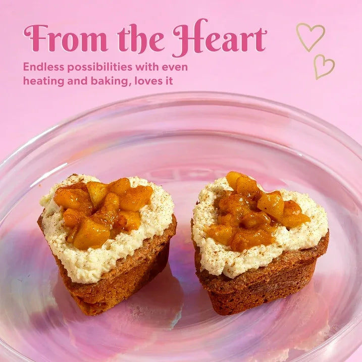 Wholesale Price with free shipping across the USA for Paris Hilton 12 Cup Mini Heart Pan, Premium Nonstick, Heavy Duty Carbon Steel, Dishwasher Safe, Pink - Manji Distributors