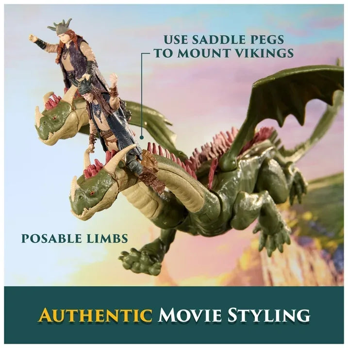 Wholesale Price with free shipping across the USA for Dreamworks Dragons, Hideous Zippleback, Ruffnut & Tuffnut, Viking Duo Action Figures - Manji Distributors