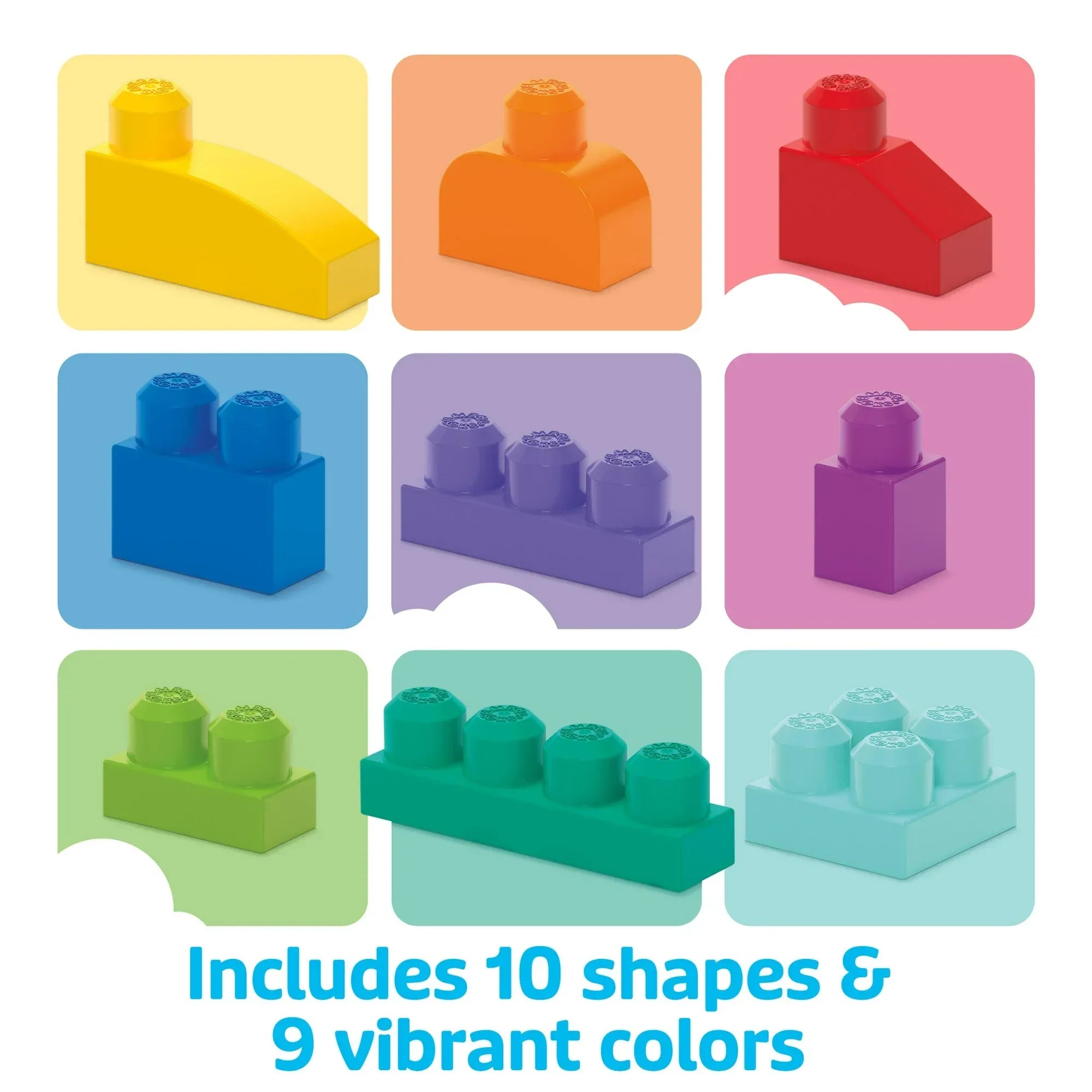 Wholesale Price with free shipping across the USA for MEGA BLOKS Fisher-Price Toy Blocks Blue Big Building Bag with Storage (80 Pieces) for Toddler - Manji Distributors