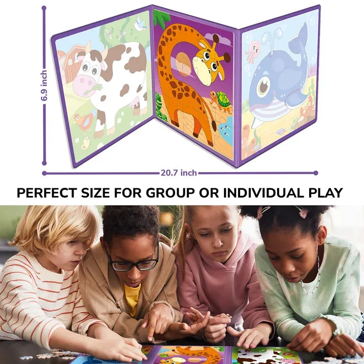 Wholesale Price with free shipping across the USA for QUOKKA Magnetic Puzzles for Toddlers Ages 2-4 - 20 Pcs Travel Puzzle Game for Kids 3-6 with Animals - Manji Distributors