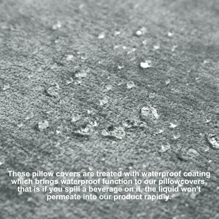 Wholesale Price with free shipping across the USA for Unique Bargains Set of 2 Soft Water Repellent Throw Pillow Covers Light Gray 16x16 Inch - Manji Distributors