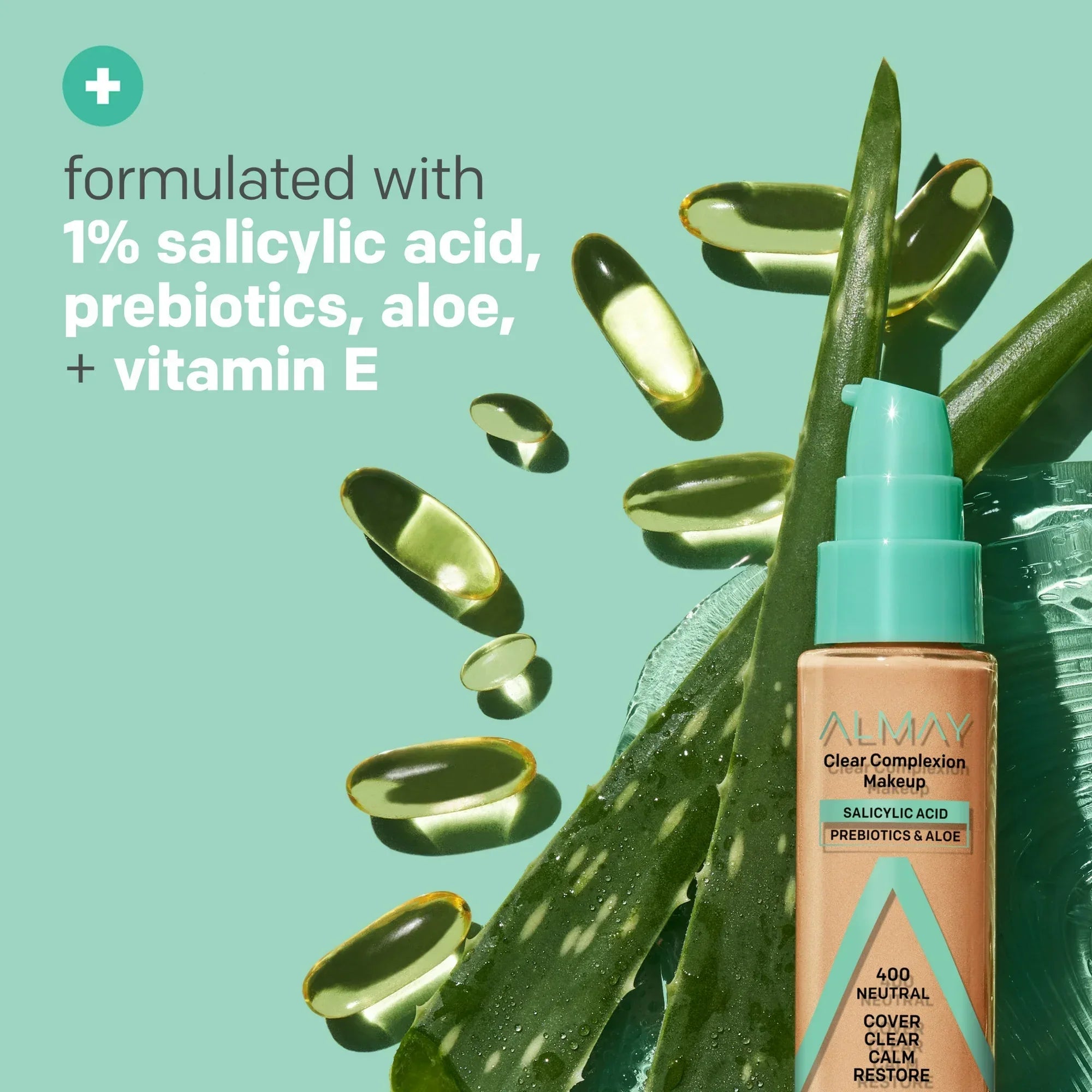 Wholesale Price with free shipping across the USA for Almay Clear Complexion Foundation Makeup, Hypoallergenic, 200 Buff, 1 fl oz - Manji Distributors