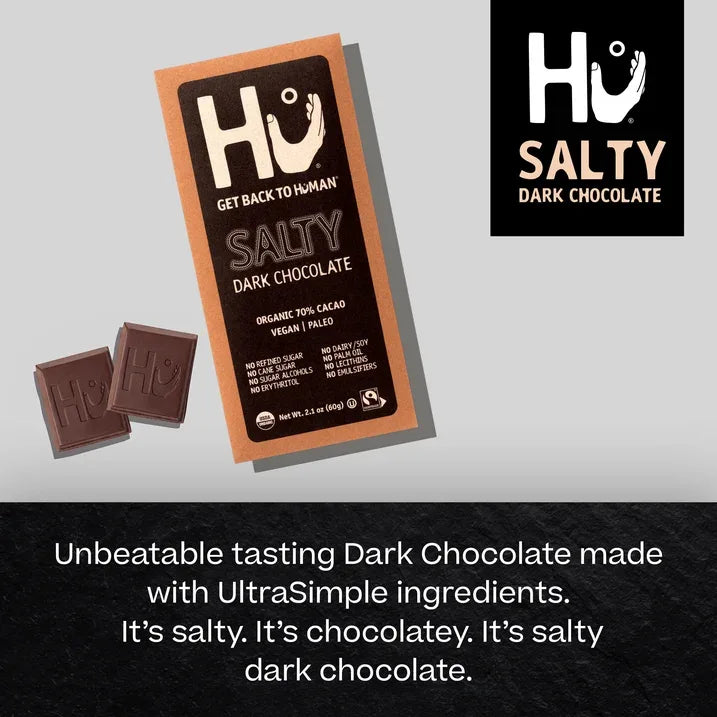 Wholesale Price with free shipping across the USA for Hu Salty Chocolate Bar, 2.1 Oz - Manji Distributors