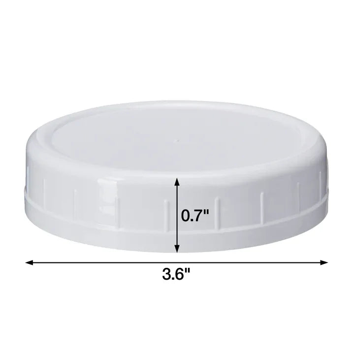 Wholesale Price with free shipping across the USA for (3 pack) Mainstays Pack of 8 BPA-Free Plastic Wide Mouth Canning Mason Jar Lids, White - Manji Distributors
