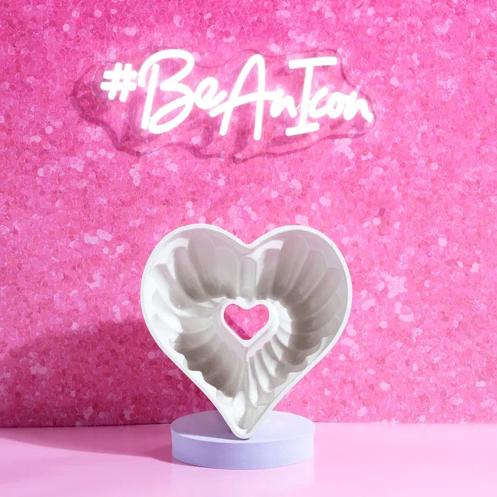 Wholesale Price with free shipping across the USA for Paris Hilton Premium Nonstick Heart Shaped Fluted Pan, Dishwasher Safe, 9.5-inch, Pink - Manji Distributors