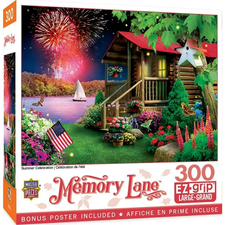 Wholesale Price with free shipping across the USA for MasterPieces 300 Piece EZ Grip Jigsaw Puzzle - Summer Celebration - 18