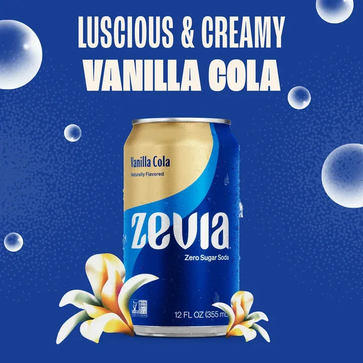Wholesale Price with free shipping across the USA for Zevia Zero Sugar, 0 Calorie Variety Soda, 12 fl oz, 8 Pack Cans - Manji Distributors