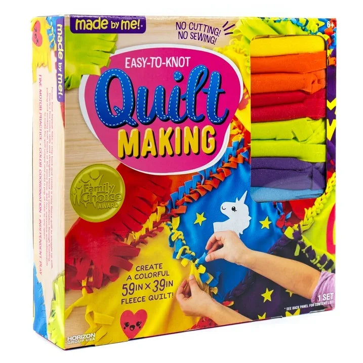 Wholesale Price with free shipping across the USA for Made by Me Easy-to-Knot Quilt Making Kit, Art & Craft Kit for Boys & Girls, Child, Ages 6+ - Manji Distributors