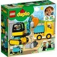 Wholesale Price with free shipping across the USA for LEGO DUPLO Town Truck & Tracked Excavator Construction Vehicle 10931 Toy for Toddlers 2 - 4 Years Old Girls & Boys, Fine Motor Skills Development - Manji Distributors