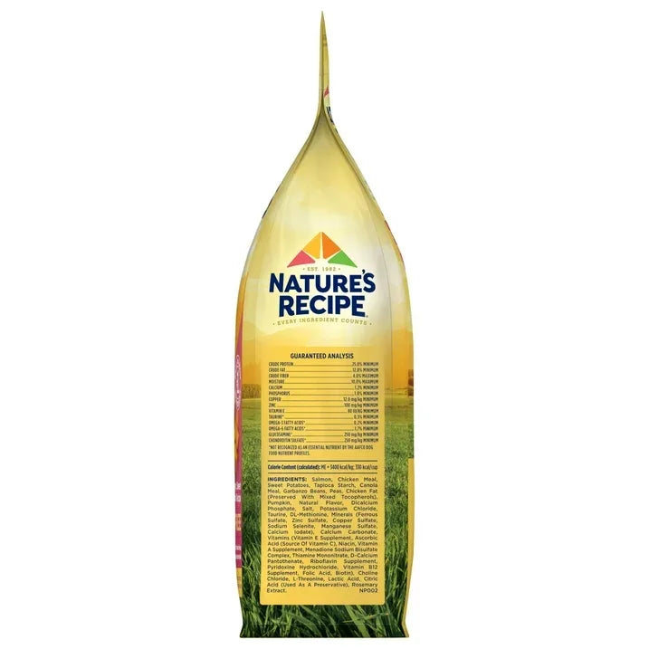 Wholesale Price with free shipping across the USA for Nature′s Recipe Grain Free Salmon, Sweet Potato & Pumpkin Recipe Dry Dog Food, 4 lb. Bag - Manji Distributors