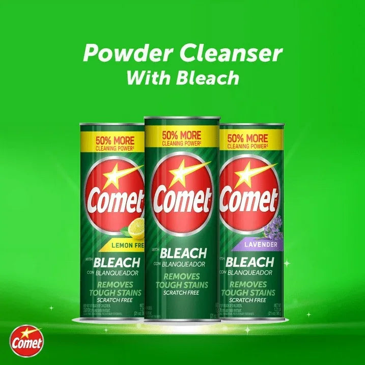 Wholesale Price with free shipping across the USA for (12 pack) Comet Cleaning Powder with Bleach 21 oz - Manji Distributors