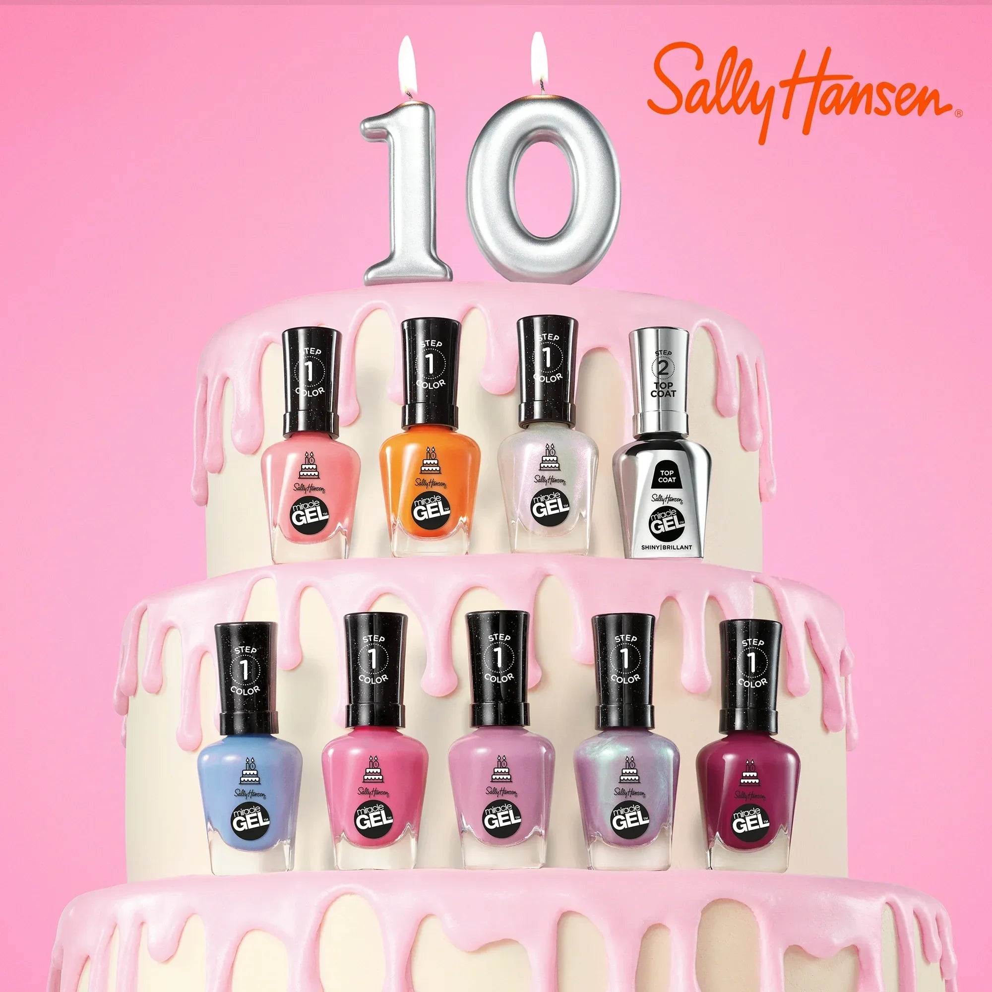 Wholesale Price with free shipping across the USA for Sally Hansen Miracle Gel Nail Polish, 530 Figgin' Love Hue, 0.5 fl oz, No UV Lamp Needed - Manji Distributors