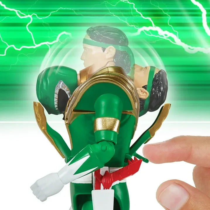 Wholesale Price with free shipping across the USA for Mighty Morphin Power Rangers: Re-Ignition - Auto-Morphin Green Ranger Action Figure by Playmates Toys - Manji Distributors