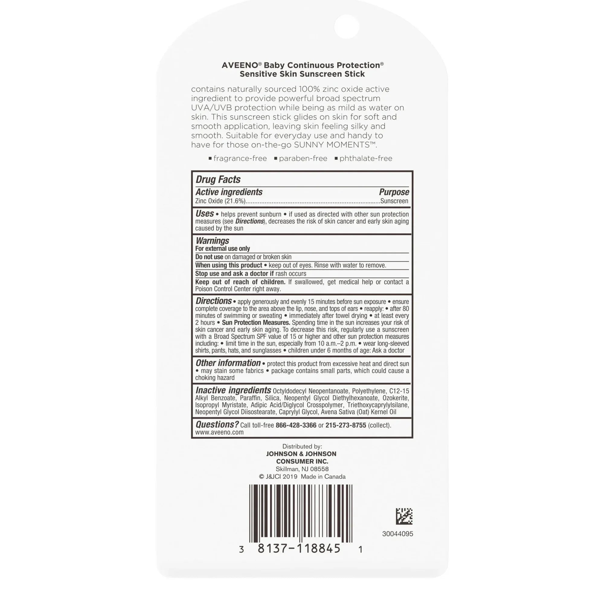 Wholesale Price with free shipping across the USA for Aveeno Baby Sensitive Skin SPF 50 Mineral Sunscreen Stick, 0.47 oz - Manji Distributors