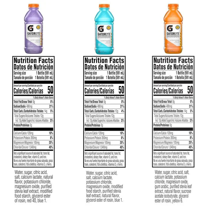 Wholesale Price with free shipping across the USA for Gatorlyte Rapid Rehydration Electrolyte Beverage, 3 Flavor Variety Pack, 20 fl oz (Pack of 12) - Manji Distributors