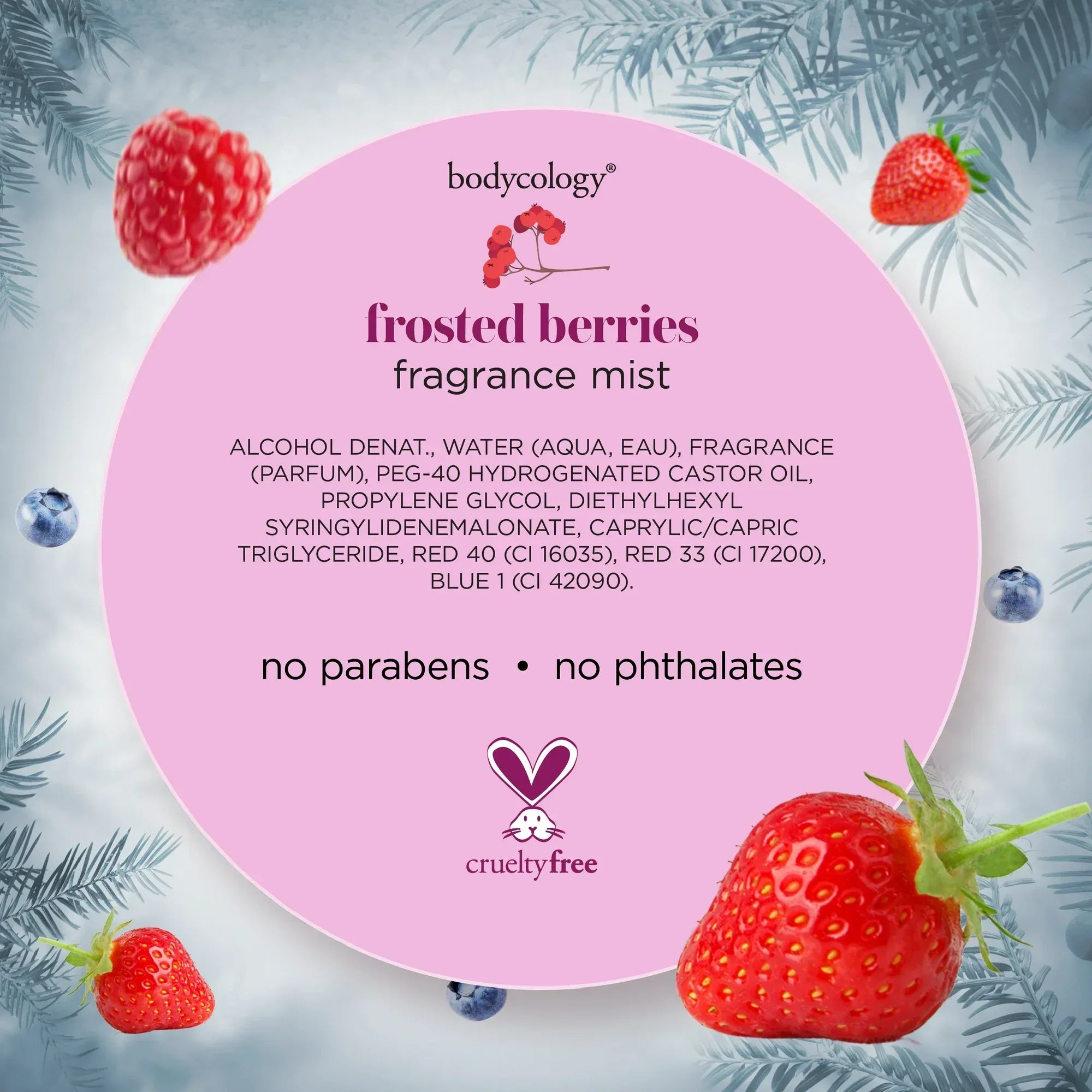 Wholesale Price with free shipping across the USA for Bodycology Fragrance Body Mist, Frosted Berries, 8 fl oz - Manji Distributors