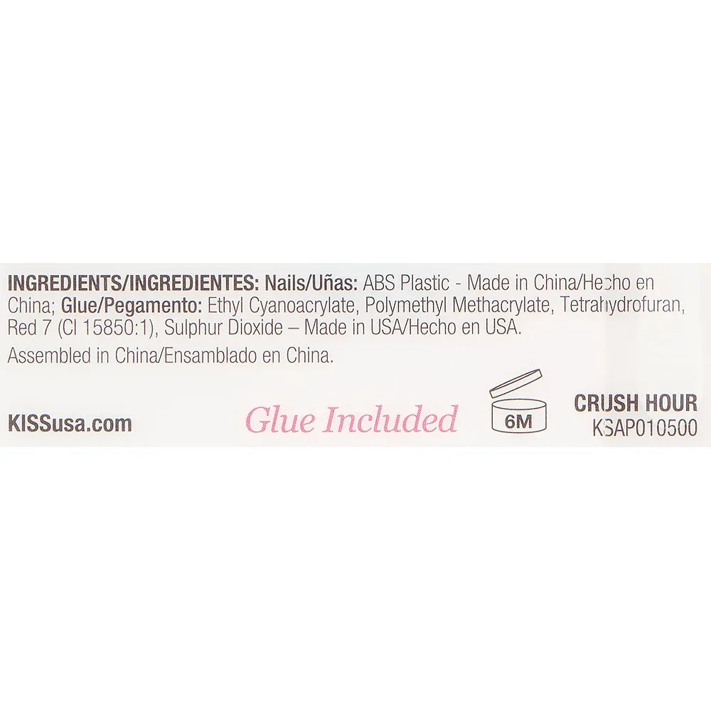 Wholesale Price with free shipping across the USA for (3 pack) KISS Salon Acrylic French, Press On Nails, Crush Hour, Beige, Petite Squoval, 28 Count - Manji Distributors