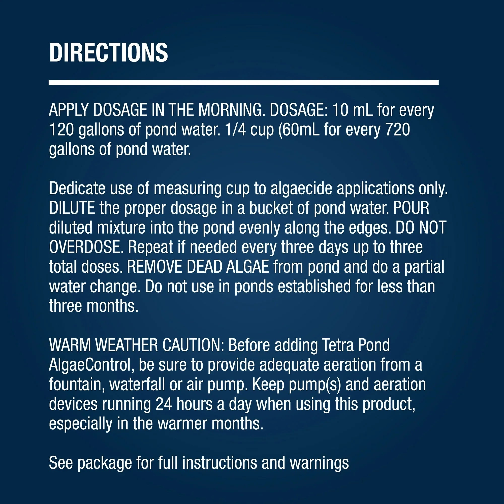 Wholesale Price with free shipping across the USA for Tetra Pond AlgaeControl, Controls Algae in Ornamental Outdoor Ponds and Fountains, 16.9 oz. - Manji Distributors