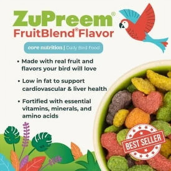 Wholesale Price with free shipping across the USA for Zupreem Fruitblend Flavor Pellets Bird Food 3.5lbs - Manji Distributors