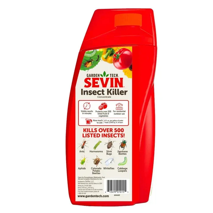 Wholesale Price with free shipping across the USA for Sevin Insect Killer Concentrate, for Gardens and Flowers, 32 oz. - Manji Distributors