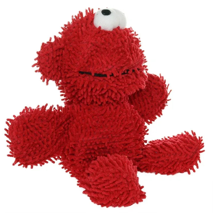 Wholesale Price with free shipping across the USA for Mighty Microfiber Ball Medium Monster Red Durable Plush Squeaky Dog Toy - Manji Distributors