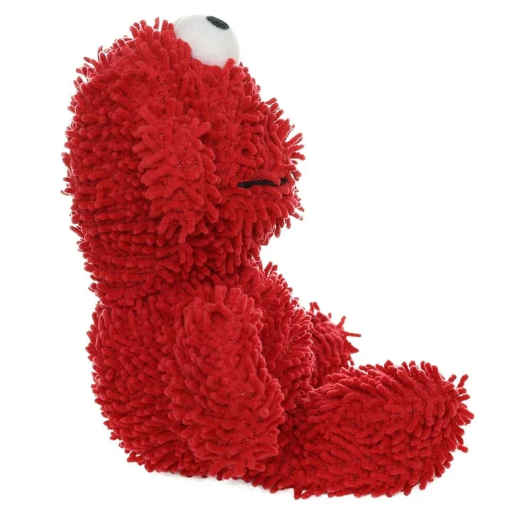 Wholesale Price with free shipping across the USA for Mighty Microfiber Ball Medium Monster Red Durable Plush Squeaky Dog Toy - Manji Distributors