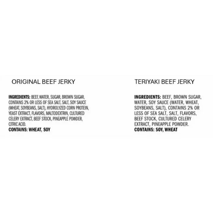Wholesale Price with free shipping across the USA for Jack Link's Original & Teriyaki Beef Jerky, 9 Pack - Manji Distributors