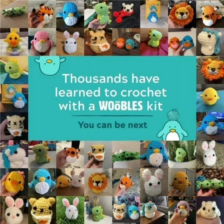 Wholesale Price with free shipping across the USA for The Woobles Beginner Crochet Amigurumi Kits - Penguin - Manji Distributors