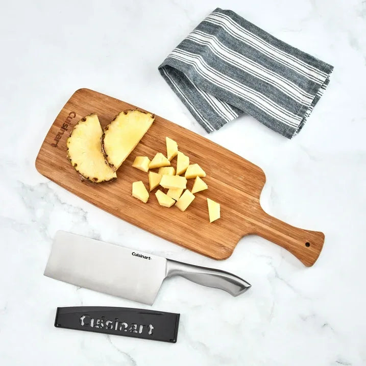 Wholesale Price with free shipping across the USA for Cuisinart Classic Stainless Steel 7” Cleaver Knife with Blade Guard - Manji Distributors