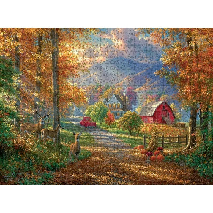 Wholesale Price with free shipping across the USA for Buffalo Games Fall Memories 1000-Piece 26.75 x 19.75-inch Interlocking Jigsaw Puzzle for Adults Ages 14+ - Manji Distributors