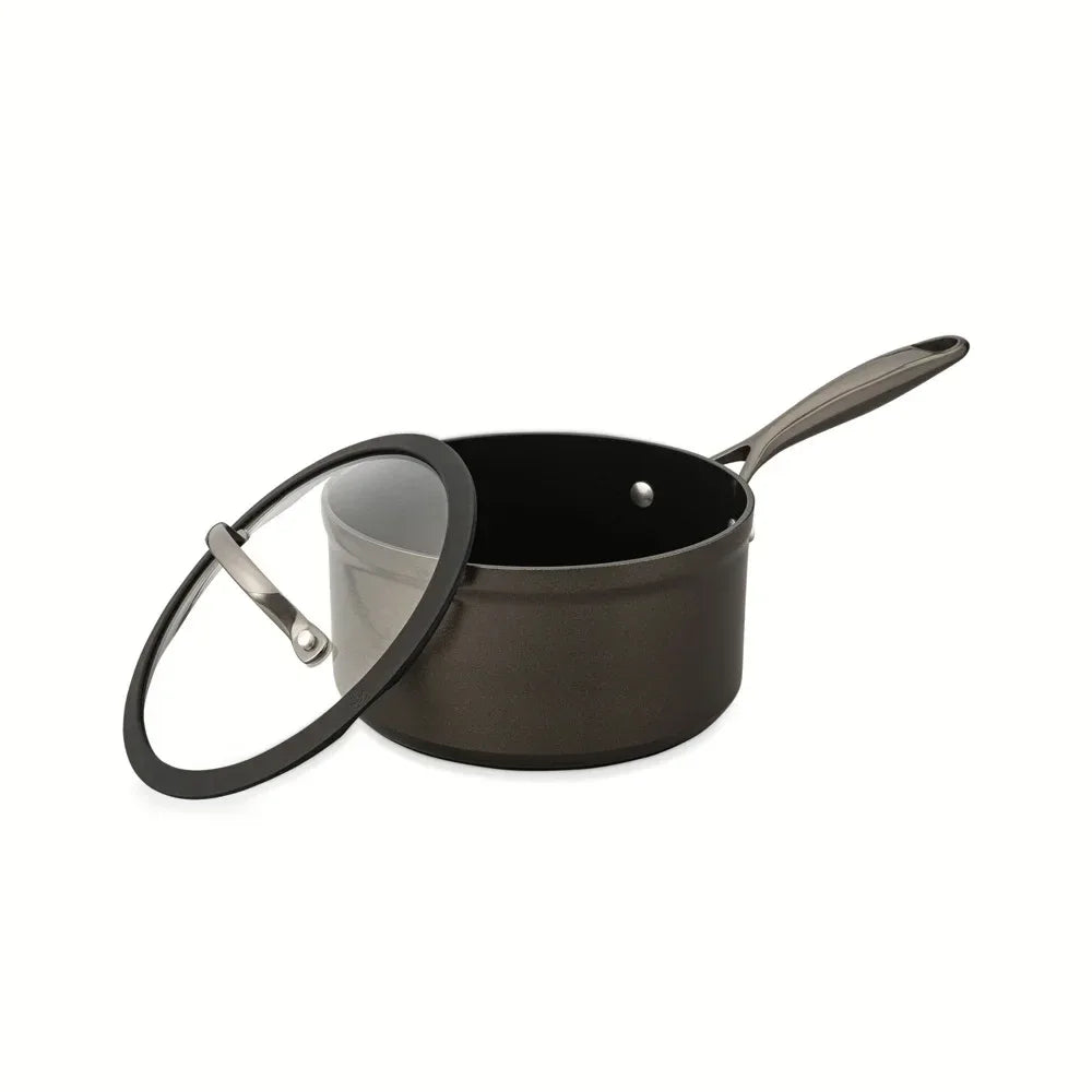 Wholesale Price with free shipping across the USA for Thyme and Table 12 Piece Nonstick Aluminum Cookware Set, Pots and Pans Set - Gunmetal - Manji Distributors