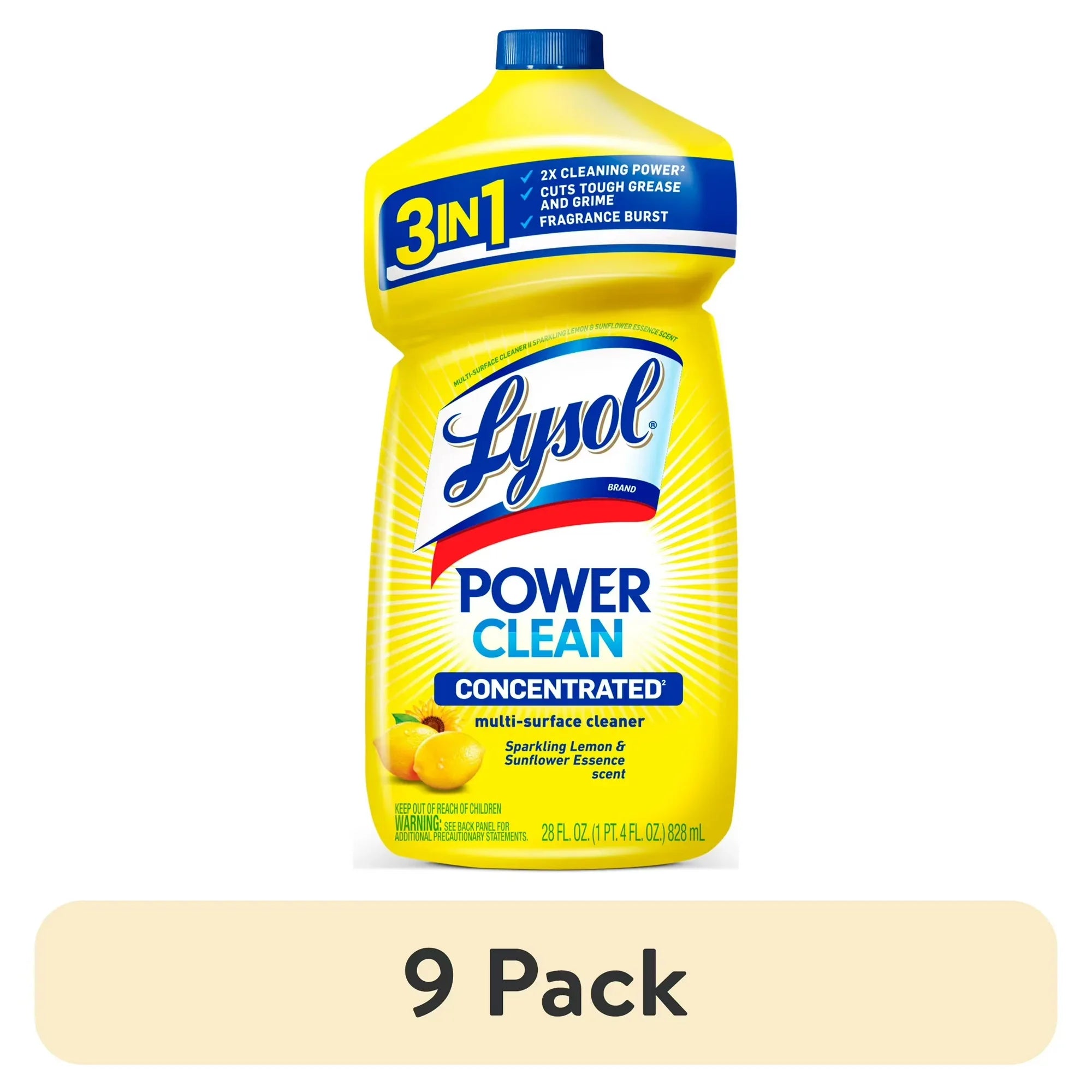 Wholesale Price with free shipping across the USA for (9 pack) Lysol® Lemon Dilutable Cleaner 28oz. - Manji Distributors